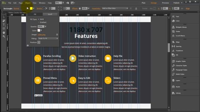 Adobe Muse Template "Video Maker" | How to edit "first screen" section? смотреть онлайн