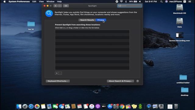 Hide Folder items from Spotlight Search - macOS Catalina смотреть онлайн