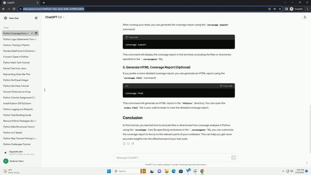 python coverage exclude files смотреть онлайн