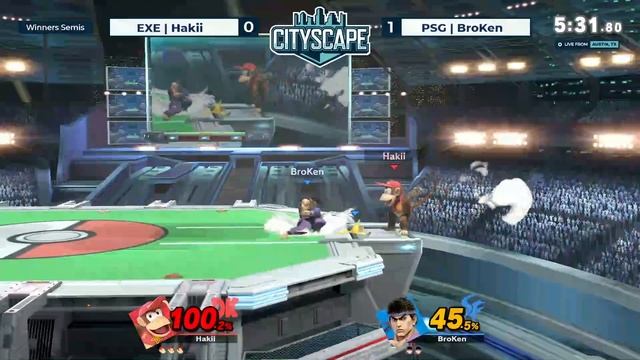 Cityscape 137: EXE | Hakii (Diddy Kong) vs PSG | BroKen (Ryu) Winners Semis смотреть онлайн