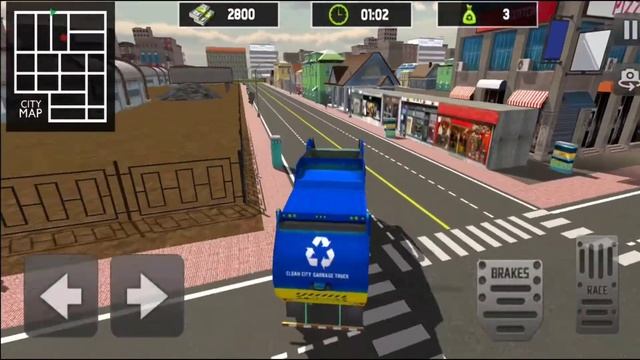 Garbage truck Driver 2020: trash dump cleaner part2 new Android gameplay смотреть онлайн