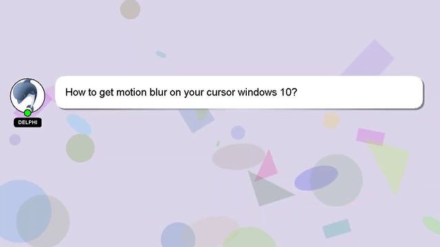 How to get motion blur on your cursor windows 10? смотреть онлайн