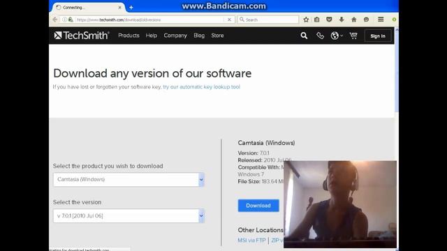 Kako Skinuti Camtasia Studio 7 !!!!! Windows XP i Vista :) смотреть онлайн