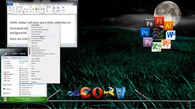 Windows 7 Dreamscene смотреть онлайн