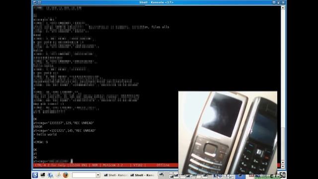 Remote phone control with AT commands смотреть онлайн