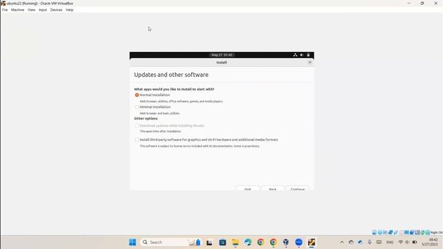 Installation ubuntu 22.04.2 on VirtualBox смотреть онлайн