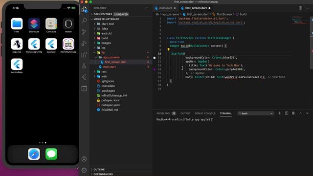 Flutter & Dart | 7 - Organizing Codes and Using Fat Arrow | Googles Framework смотреть онлайн