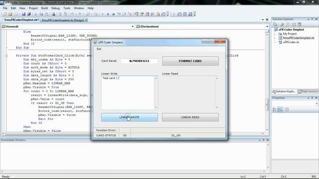 RFID NFC and Mifare programming - Visual Basic.net (Windows) source code example Simplest смотреть онлайн