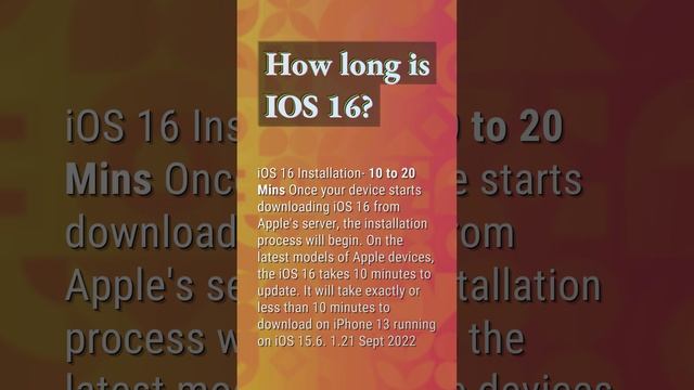 How long does iOS 15 take to install on iPhone 7? смотреть онлайн
