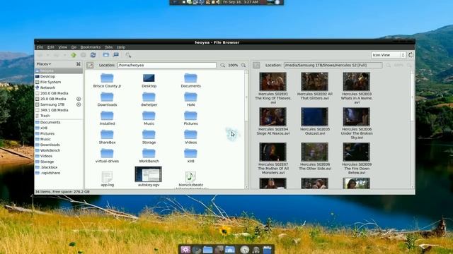 Dual View - Nautilus - Linux Mint 7 смотреть онлайн