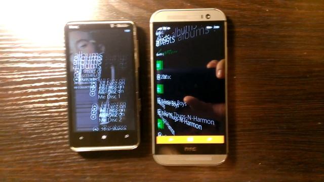 Comparison of HTC HD7 and One M8 for Windows Music players смотреть онлайн