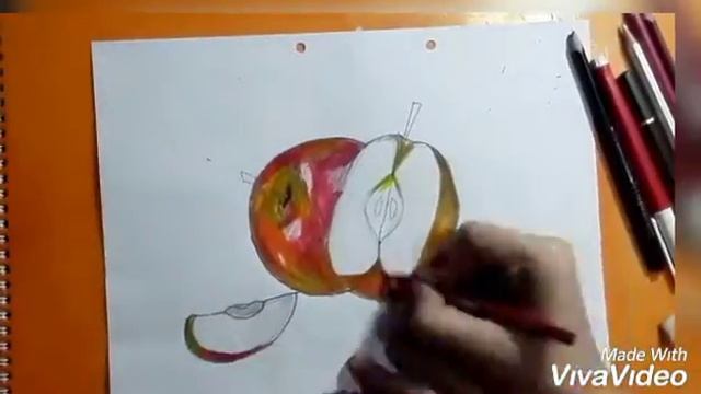 How to draw|Rotten Apples|Easy|Pencil colour|SGN DRAWINGS смотреть онлайн