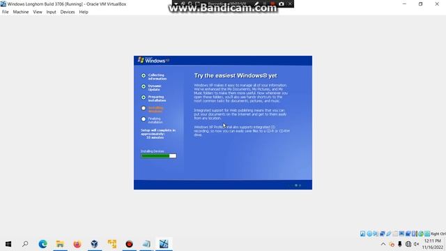 Installing Windows Longhorn 3706 in VirtualBox смотреть онлайн