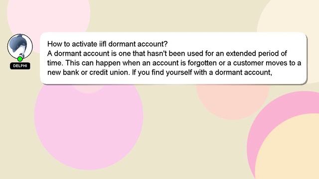 How to activate iifl dormant account? смотреть онлайн