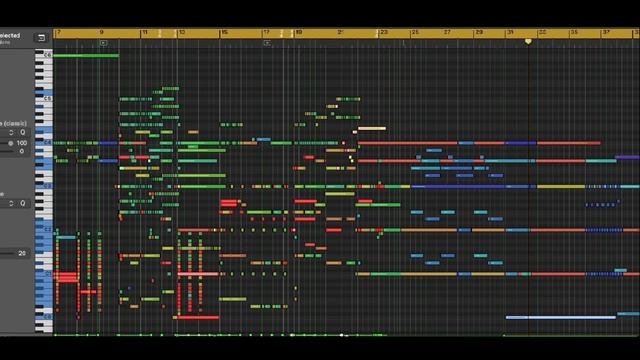 Logic Pro Piano Roll Video - Rescore Of Stargirl Scene For Past Spitfire Audio Competition.