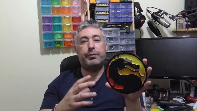 3d printed Mortal Kombat Logo - Logotipo do combate mortal imprimido em 3D смотреть онлайн