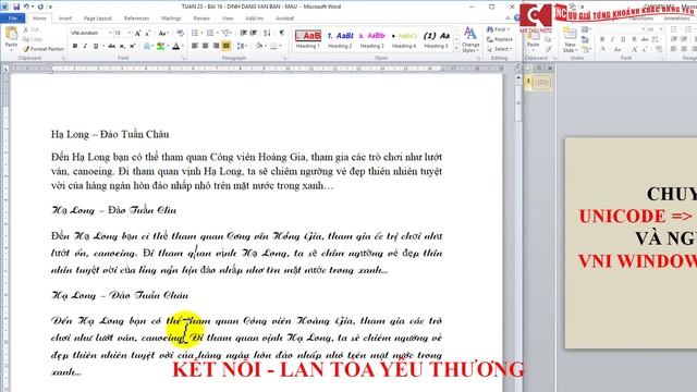 CHUYỂN MÃ UNICODE SANG VNI WINDOWS VÀ NGƯỢC LẠI VNI WINDOWS SANG UNICODE (W20) - THẦY: HỒ NAM CHÂU смотреть онлайн