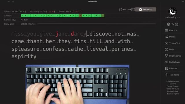 [DAY 27] 30 minute Touch Typing Practice ASMR Keyboard Typing No talking , 30 Days смотреть онлайн