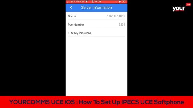 Your Comms UCE iOS: How to set up iPECS UCE softphone смотреть онлайн