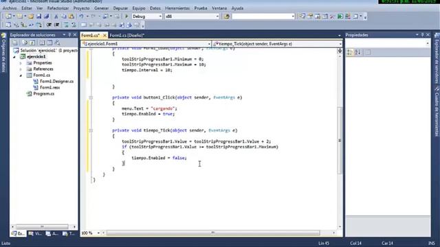 EJERCICIOS DE STATUSSTRIP Y TOOLSTRIP EN VISUAL STUDIO 2010 смотреть онлайн