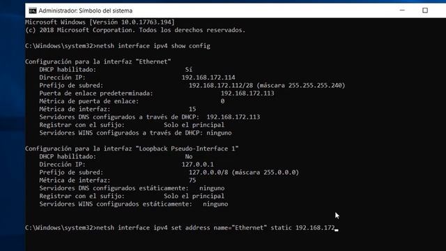 Como cambiar IP, Dns , Subred en Windows 10 con comandos смотреть онлайн
