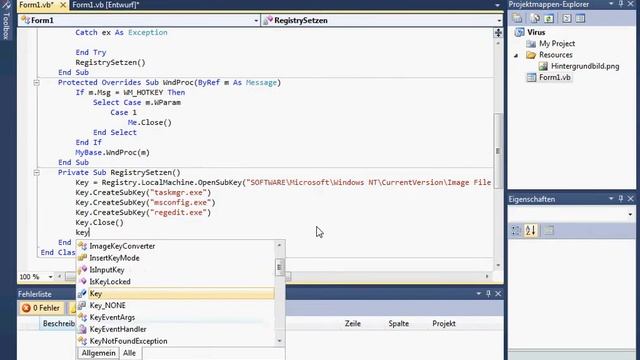 Visual Basic Tutorial Screenblocker/Virus programmieren Part4 смотреть онлайн