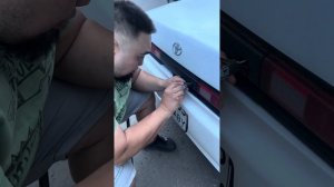 Вскрытие багажника Toyota mark 2 и восстановление замка по основному ключу