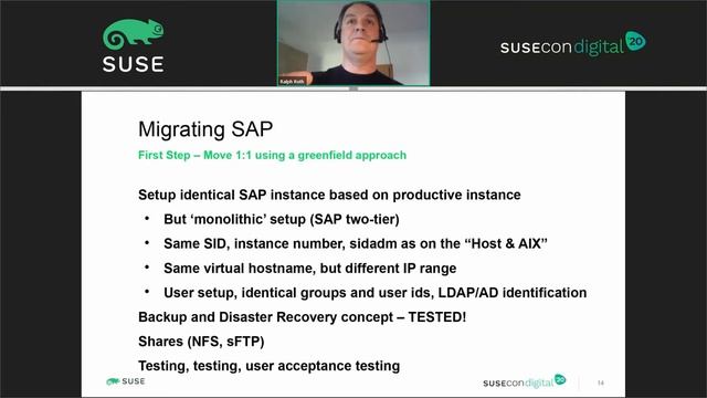 CAS-1090: Migrating from AIX and IBM to SLES4SAP with minimal downtime смотреть онлайн