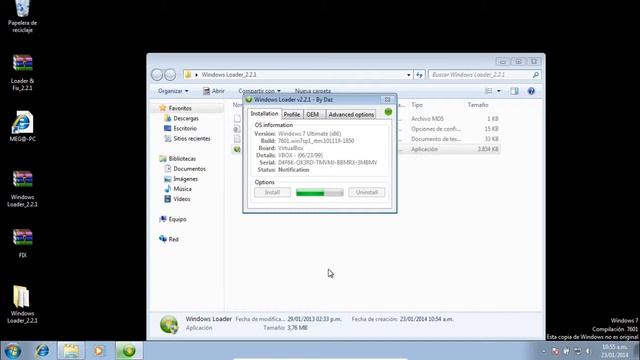 Tutorial: Como activar licencia de Windows 7 con Windows Loader. смотреть онлайн