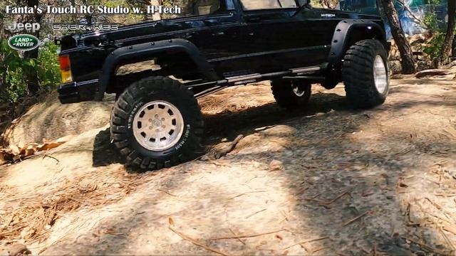 [1440p / 60fps] Scale Trial RC JEEP Cherokee by H-Tech / TRX 4 Land Rover Defender Trail Mountain смотреть онлайн