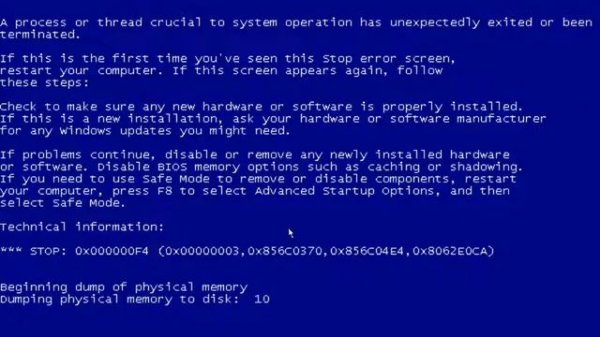 Windows XP Dell OEM BSOD Compilation VM