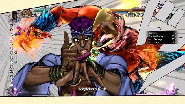 Jojo's All Star Battle R - Mohammed Avdol 70% Combo смотреть онлайн