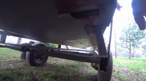 Размеры самодельного лодочного прицепа.