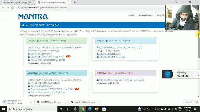 Mantra New Rd Service 2023 Download & installation process|How to Installe mantra Driver смотреть онлайн