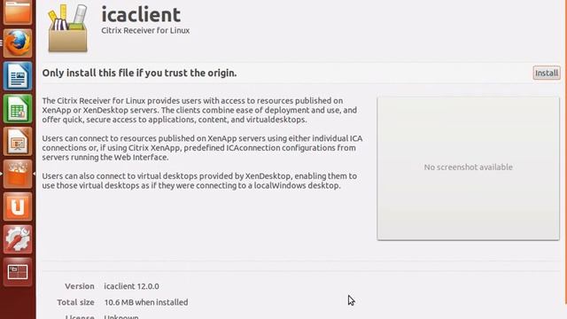 How-to install Citrix Reciever on Ubuntu 32-bit and 64-bit Systems смотреть онлайн
