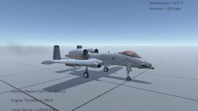 Silantro Unity3d Flight Simulator :A-10 Thunderbolt Updated flight System Test смотреть онлайн