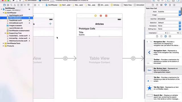 IPhone App Development With Swift   -  Presenting The Articles