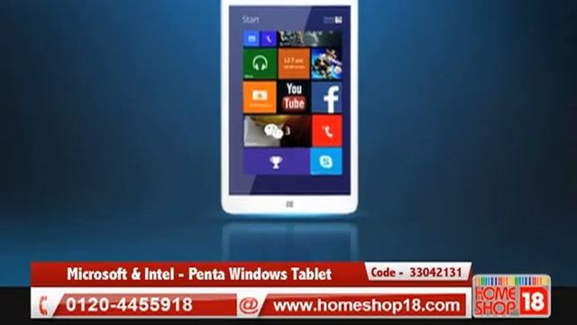 Homeshop18.com - Microsoft & Intel - Penta Windows Tablet - WS802X смотреть онлайн