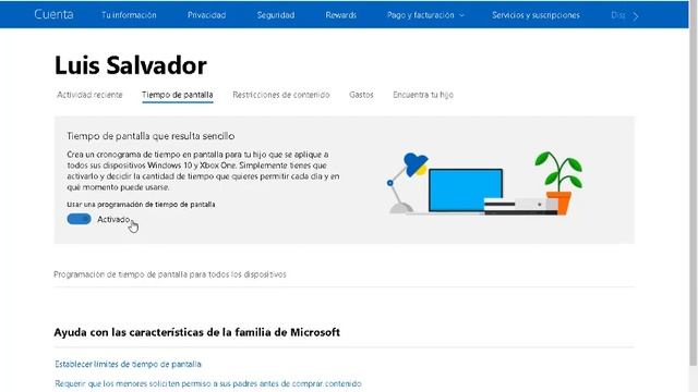 Control Parental Windows 10