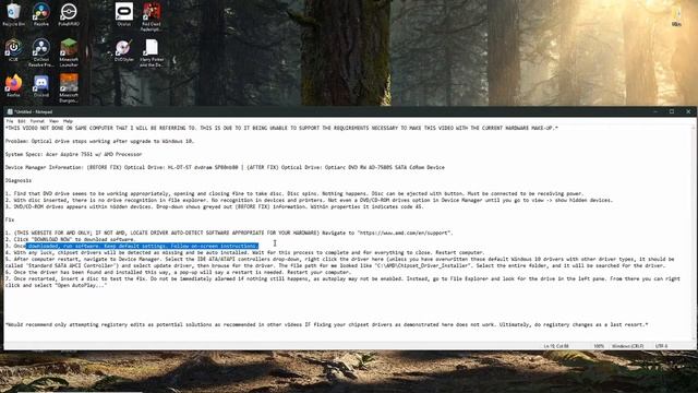 Fix DVD Drive for Windows 10! (AMD Driver Installation) смотреть онлайн