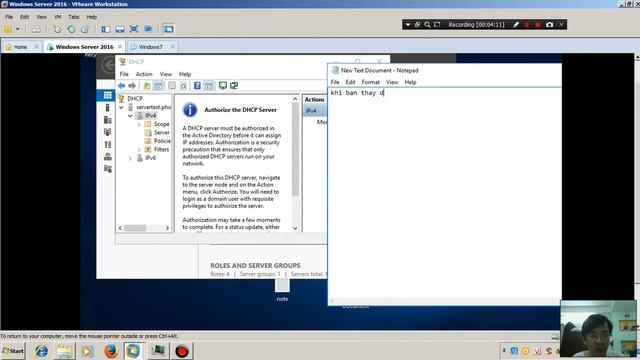 Cấu hình DHCP Window Server 2016 смотреть онлайн