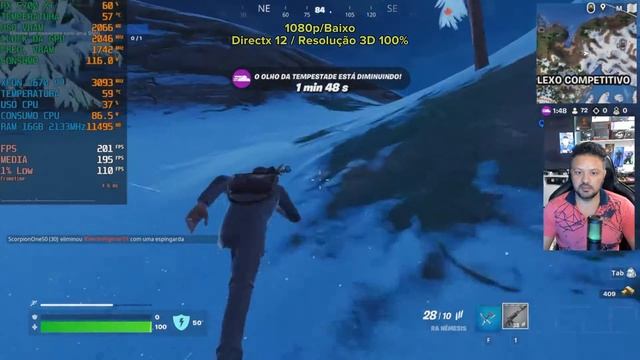 XEON 2670 V3 + RX 5700 XT - FORTNITE смотреть онлайн