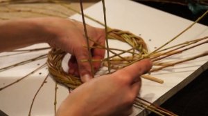 Русская ива. Урок 3. Плетение косы из ивы.