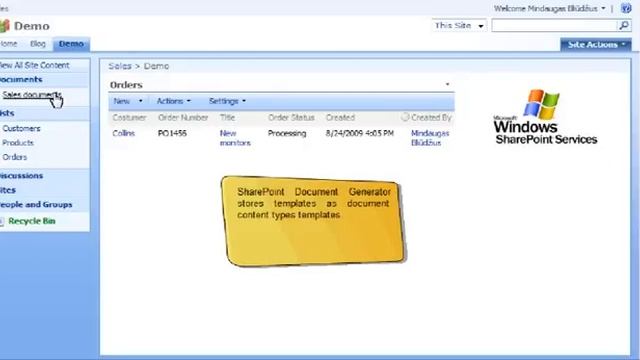 SharePoint Reports and Documents Generator demo video смотреть онлайн