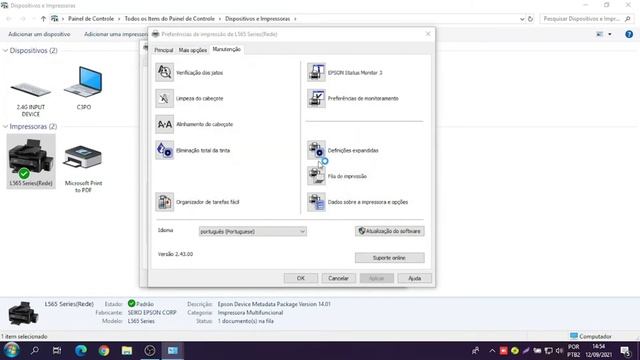 Impressora EPSON FALHANDO - Windows 7. смотреть онлайн