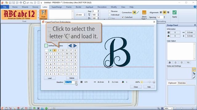PREMIER+™ 2 - Create a Font from Embroidered Letters - Windows смотреть онлайн