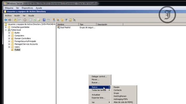 Crear Dominio Unidad Organizativa Usuario Grupo - Windows Server 2008 R2 смотреть онлайн