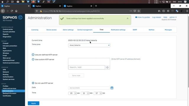 Review NTP Setting - Sophos XG Firewall смотреть онлайн