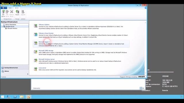 Setup a server Veeam 8 смотреть онлайн