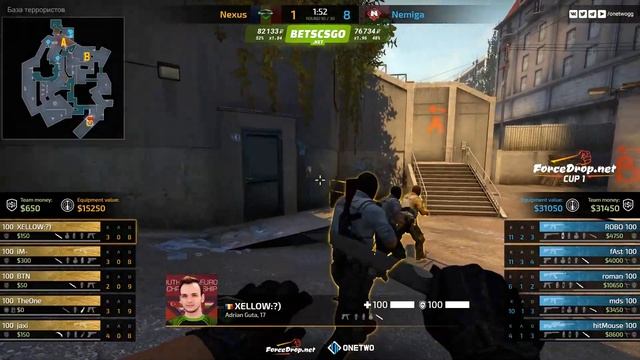 Nemiga vs Nexus (de_overpass) | ForceDrop.net Cup 1 смотреть онлайн